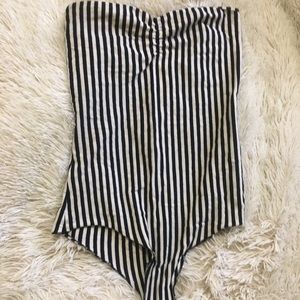 American Apparel Striped Bodysuit SOLD